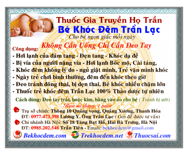 Bé khóc đêm Trần Lạc Bé khóc đêm Trần Lạc