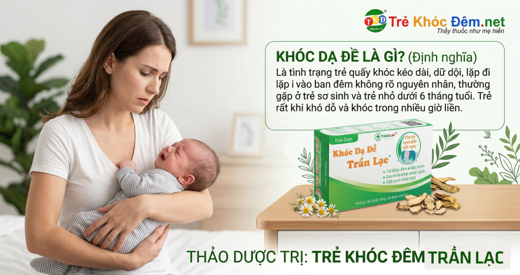 Thời gian khóc dạ đề thường gặp